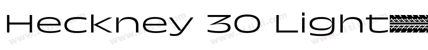 Heckney 30 Light字体转换